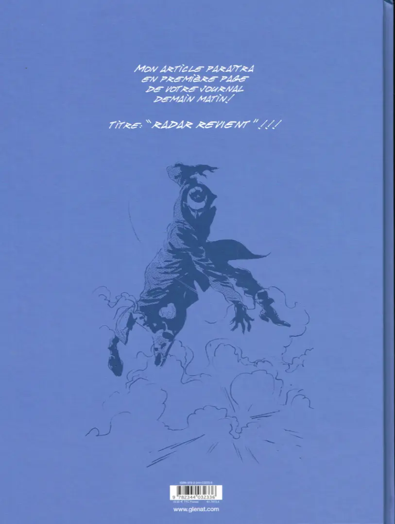 Verso de l'album Docteur Radar Tome 3 Morts à Venise