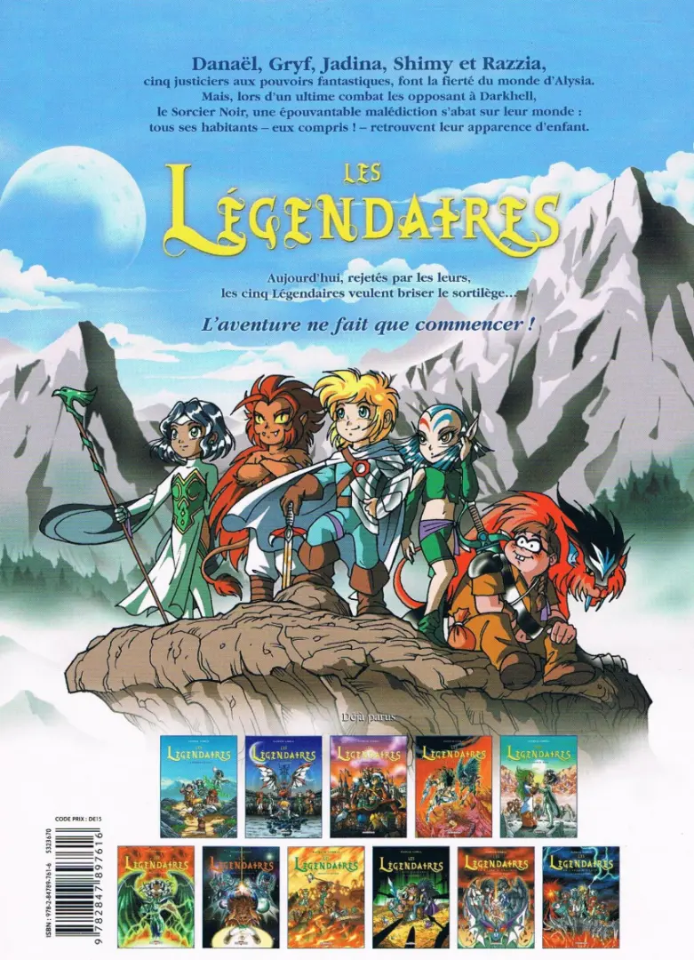 Verso de l'album Les Légendaires Tome 3 Frères Ennemis