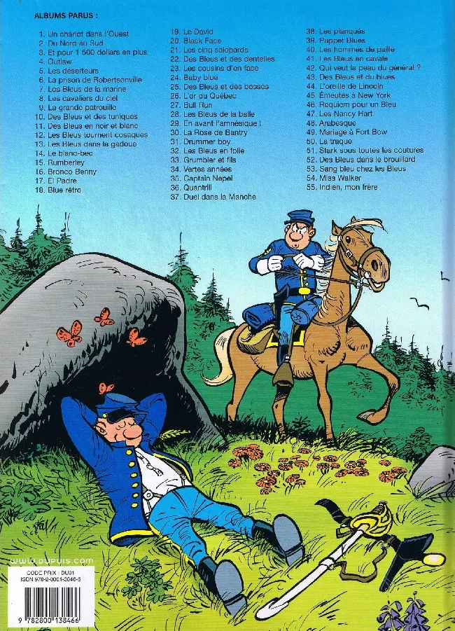Verso de l'album Les Tuniques Bleues Tome 50 La traque