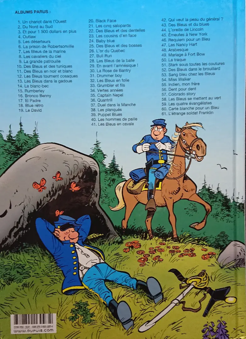 Verso de l'album Les Tuniques Bleues Tome 44 L'oreille de Lincoln
