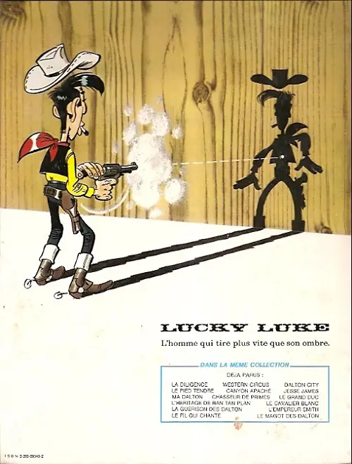 Verso de l'album Lucky Luke Tome 34 Dalton City