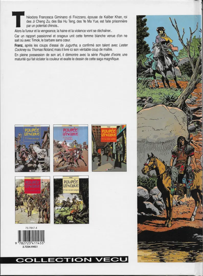 Verso de l'album Poupée d'ivoire Tome 3 La reine oubliée