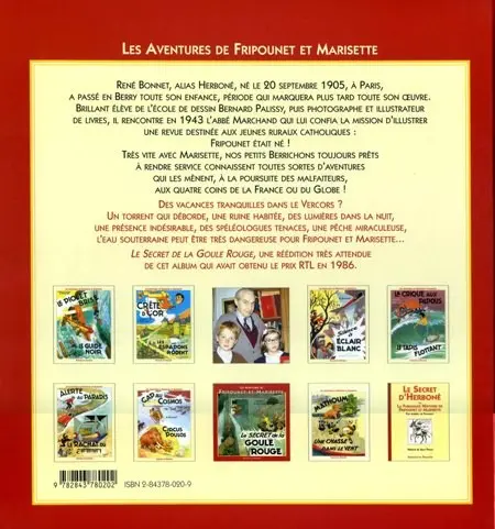 Verso de l'album Fripounet et Marisette Tome 12 Le secret de la goule rouge