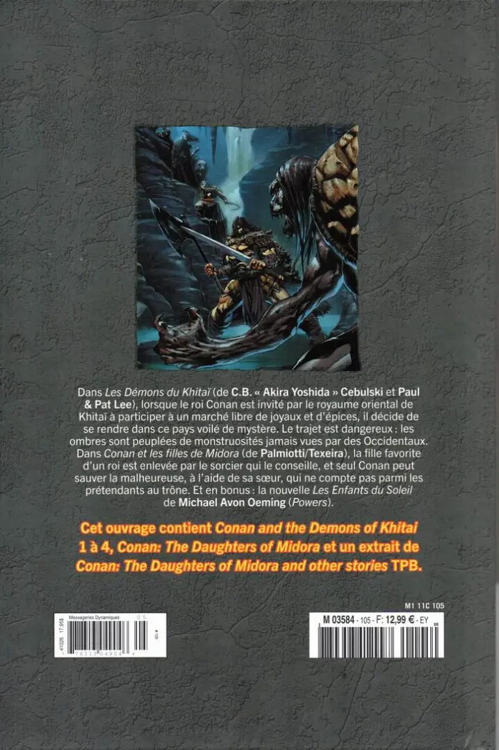 Verso de l'album The Savage Sword of Conan - La Collection Tome 105 Les Démons du Khitaï
