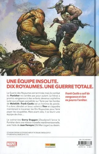 Verso de l'album Punisher Kill Krew Une histoire de guerre