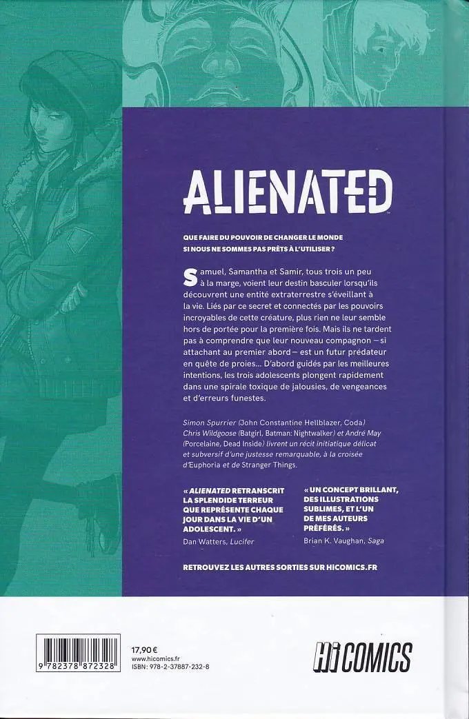 Verso de l'album Alienated