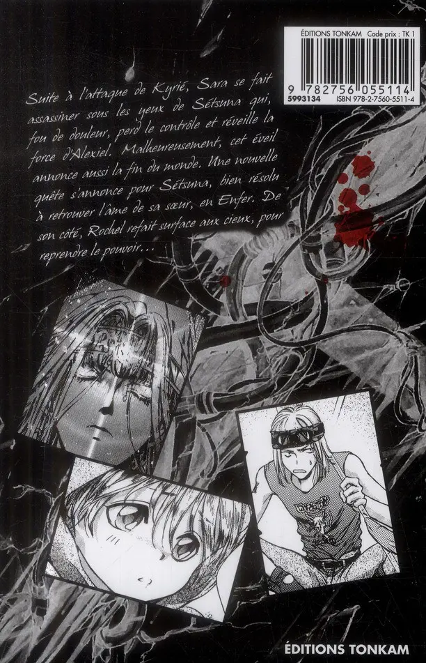 Verso de l'album Angel Sanctuary 4