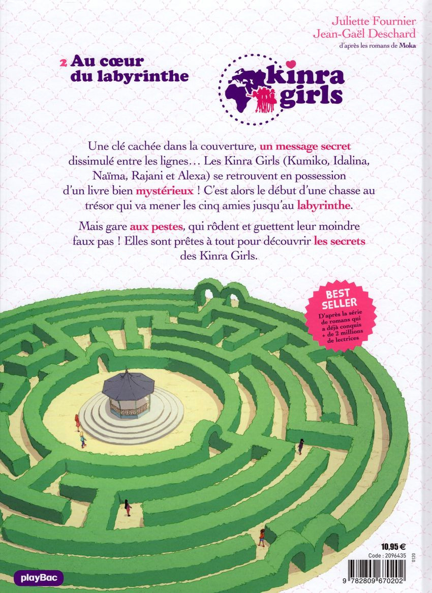 Verso de l'album Kinra girls 2 Au cœur du labyrinthe