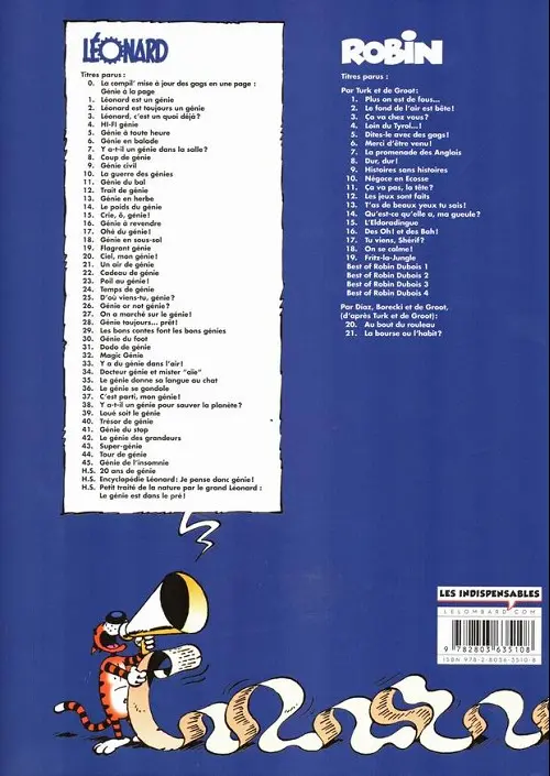 Verso de l'album Léonard Tome 28 Génie toujours... prêt !