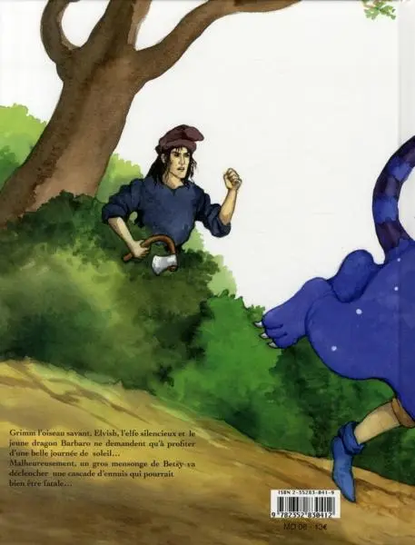 Verso de l'album Le Château invisible