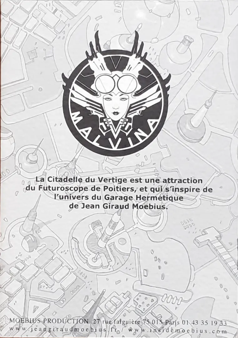 Verso de l'album La citadelle du vertige