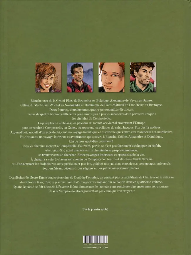 Verso de l'album Les Chemins de Compostelle Tome 4 Le Vampire de Bretagne