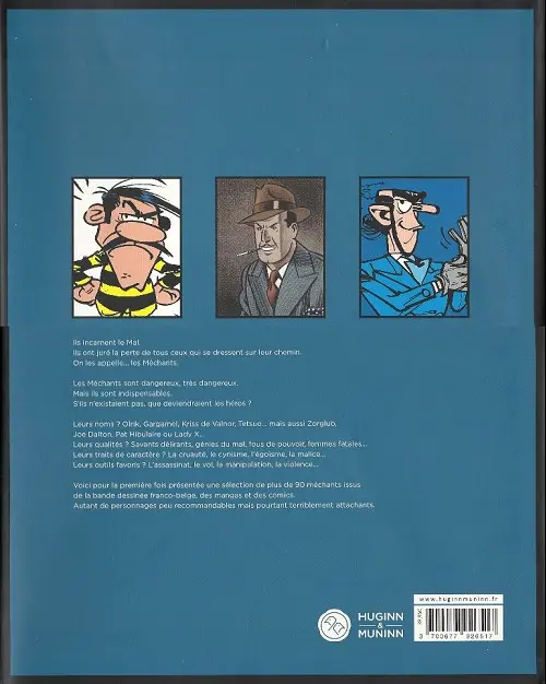 Verso de l'album Méchants Crapules et autres vilains de la bande dessinée