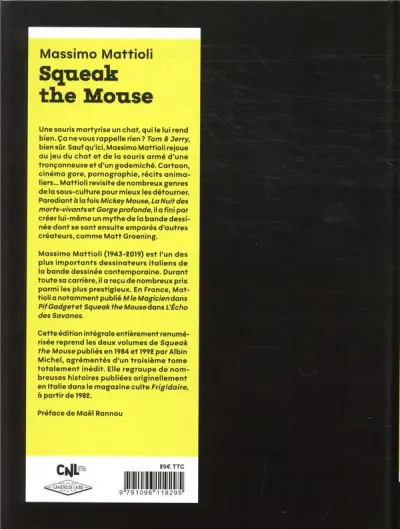 Verso de l'album Squeak The Mouse
