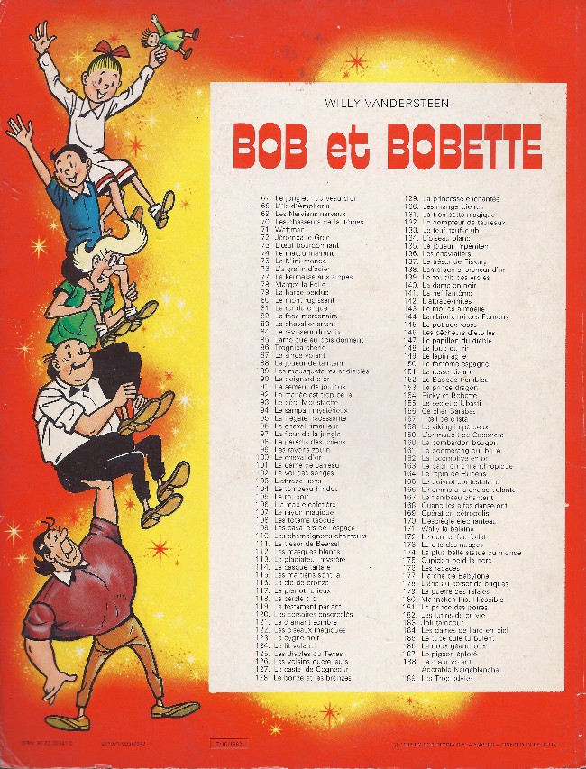 Verso de l'album Bob et Bobette Tome 122 Les ciseaux magiques