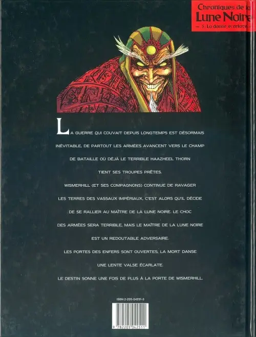 Verso de l'album Chroniques de la Lune Noire Tome 5 La danse écarlate