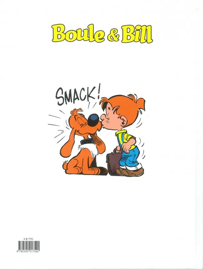 Verso de l'album Boule & Bill Tome 27 Bwouf Allo Bill ?
