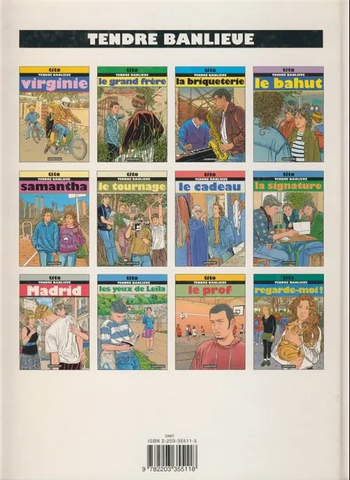 Verso de l'album Tendre banlieue Tome 11 Le prof