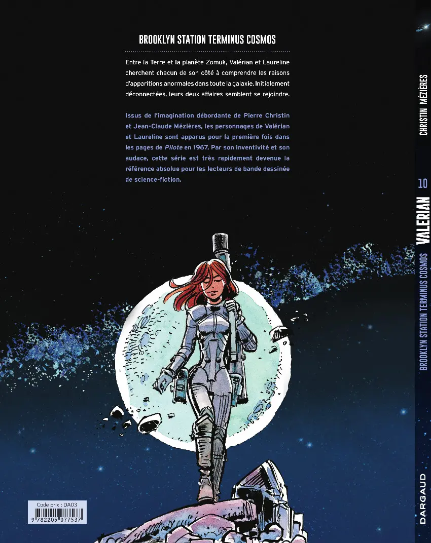 Verso de l'album Valérian Tome 10 Brooklyn Station - Terminus Cosmos