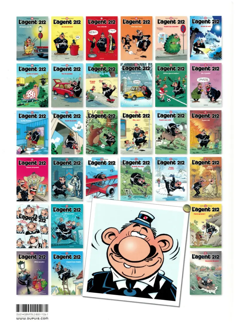 Verso de l'album L'Agent 212 Tome 5 Poulet aux amendes