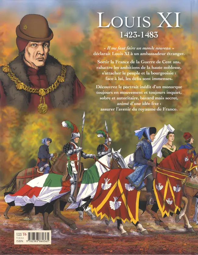 Verso de l'album Avec Louis XI vers un monde nouveau