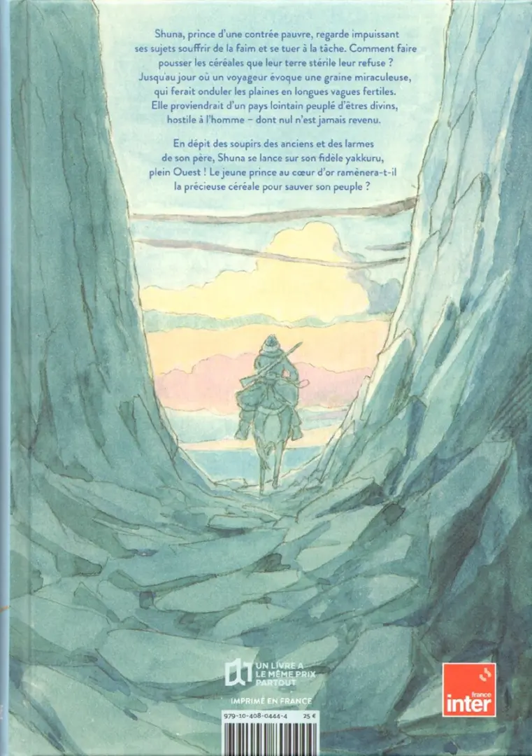 Verso de l'album Le voyage de Shuna