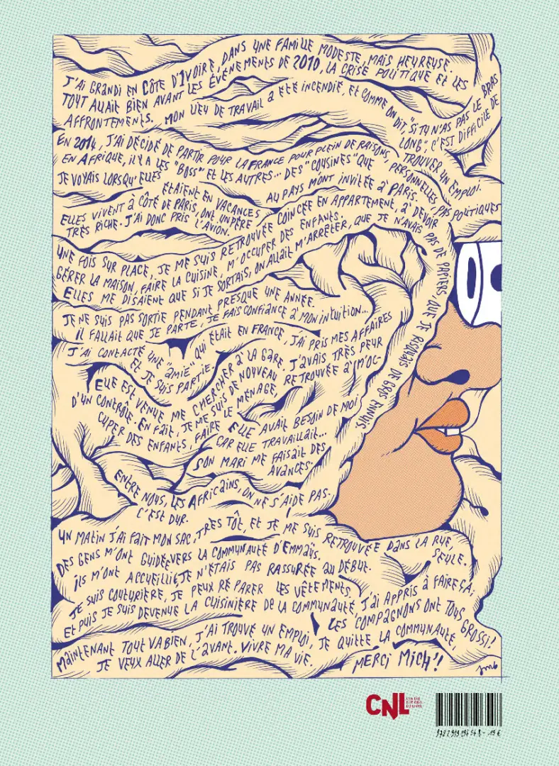 Verso de l'album Rio Chamiers Une pérégrination graphique de Jim Betroyas