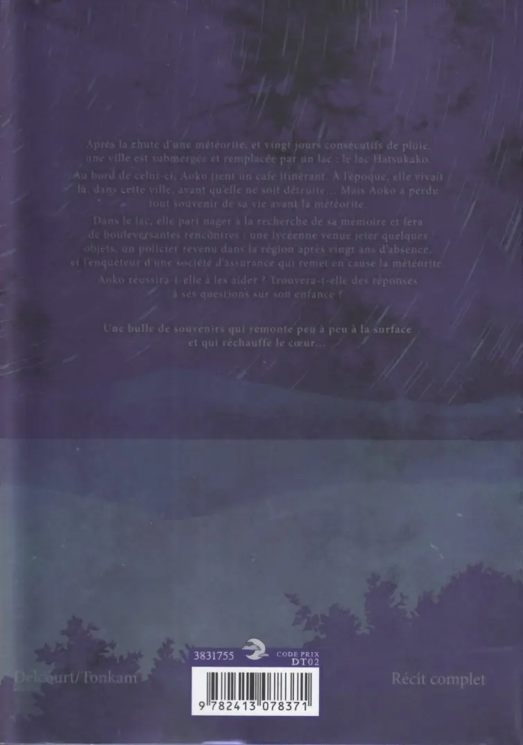 Verso de l'album Silent Blue