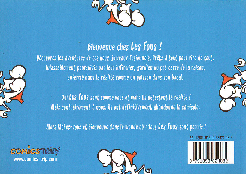 Verso de l'album Les fous