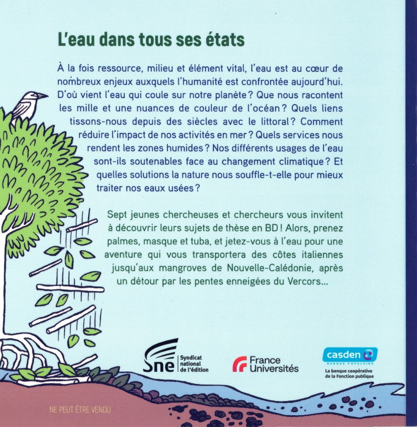 Verso de l'album Sciences en bulles 6 L'eau dans tous ses états