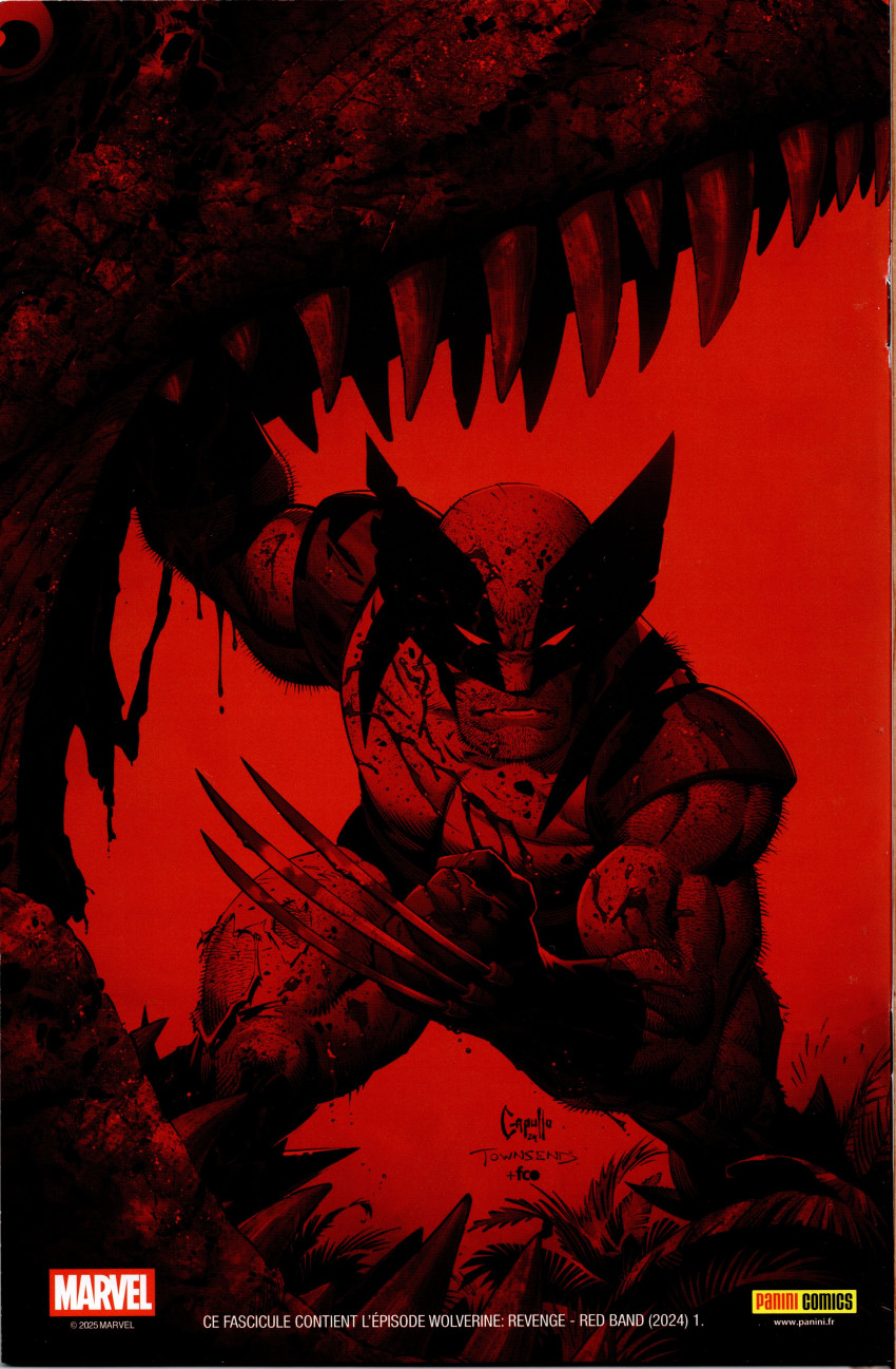 Verso de l'album Wolverine : Vengeance Tome 1 Red Band