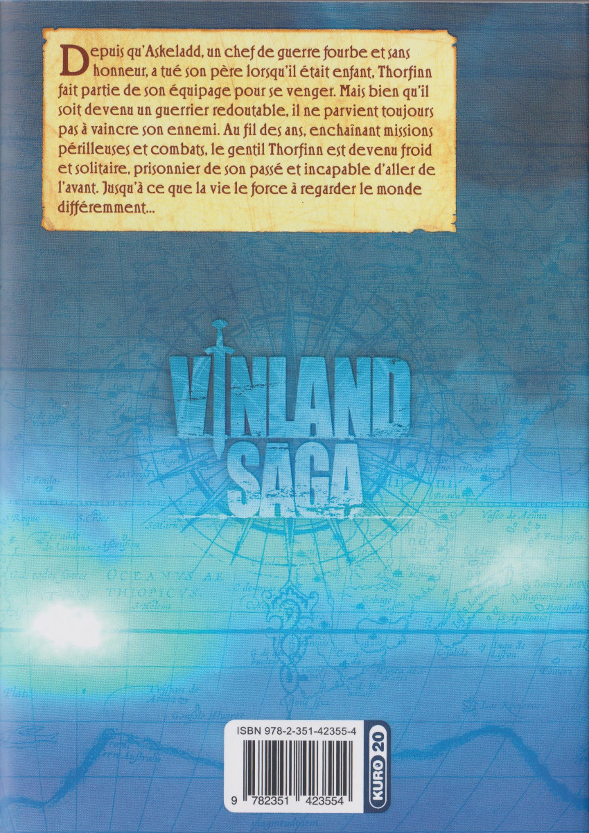 Verso de l'album Vinland Saga Volume 1
