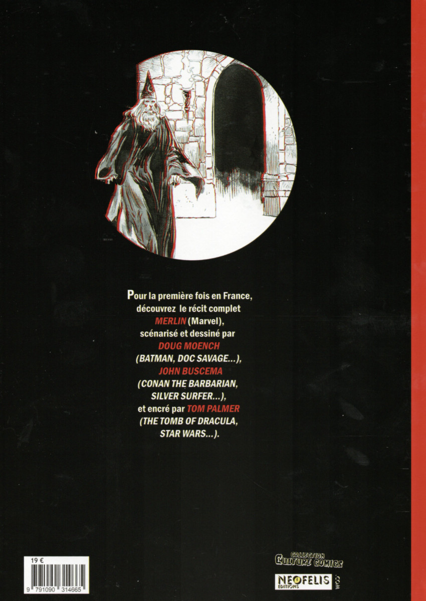 Verso de l'album Merlin