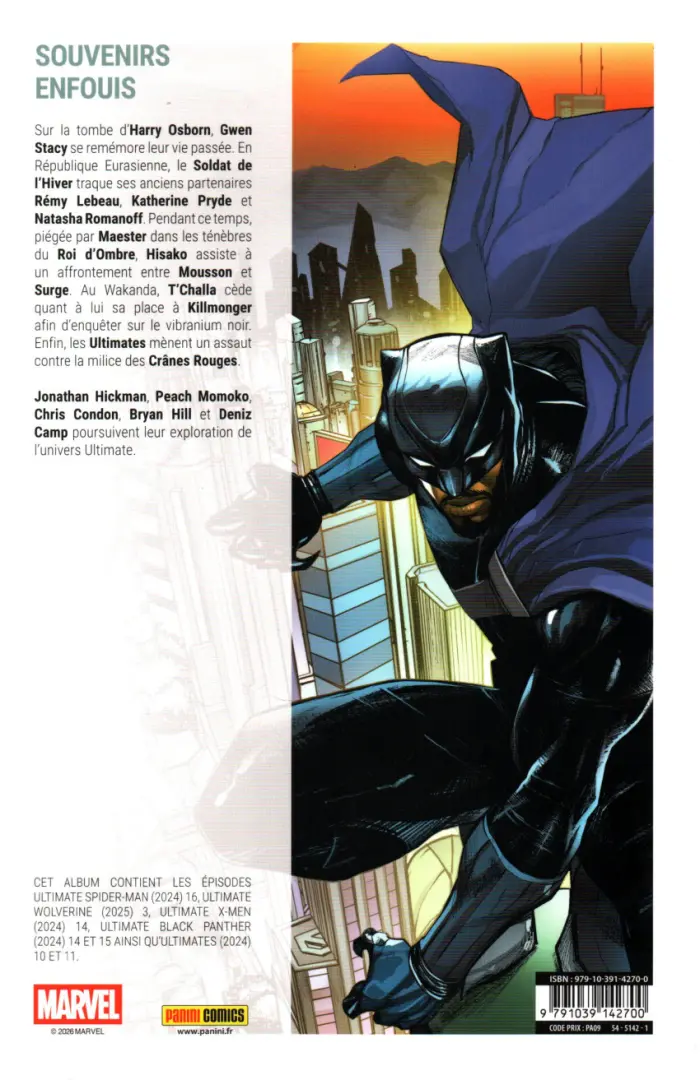 Verso de l'album Ultimate Universe 09