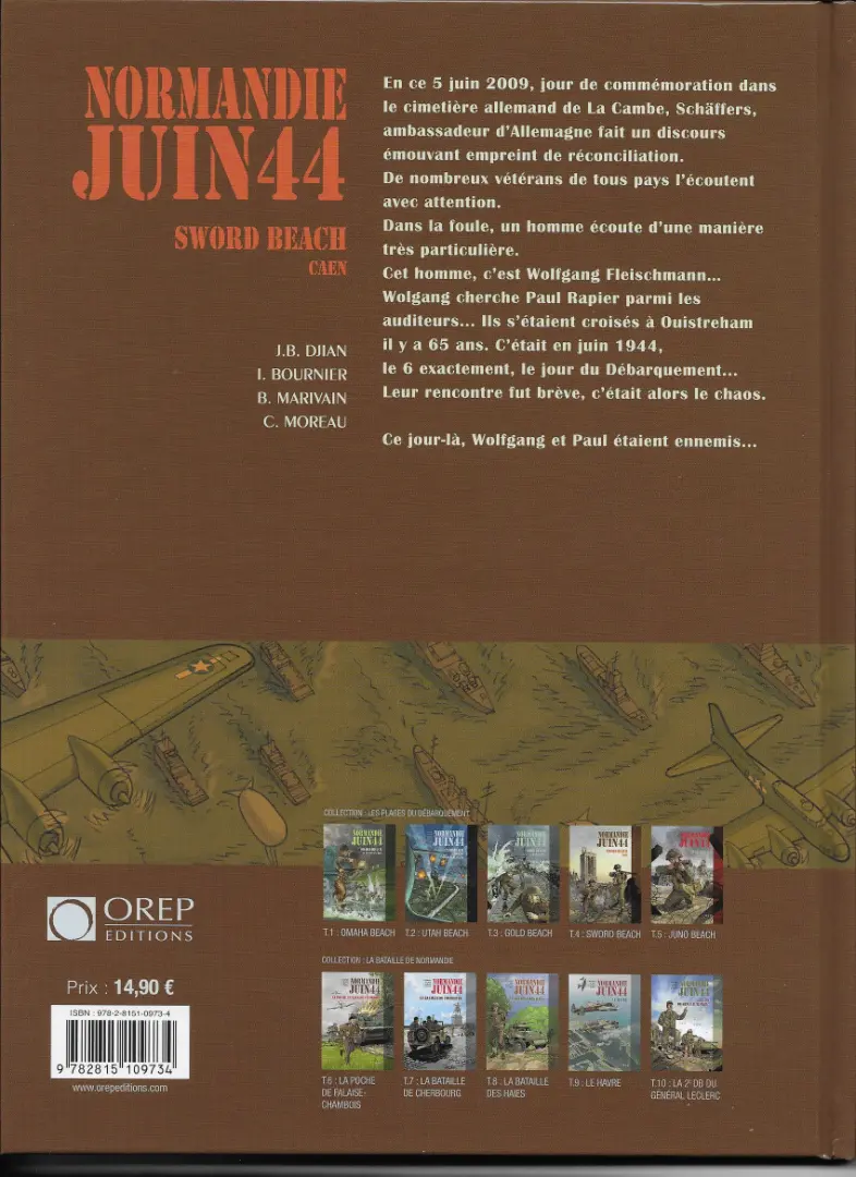 Verso de l'album Normandie juin 44 Tome 4 Sword Beach / Caen
