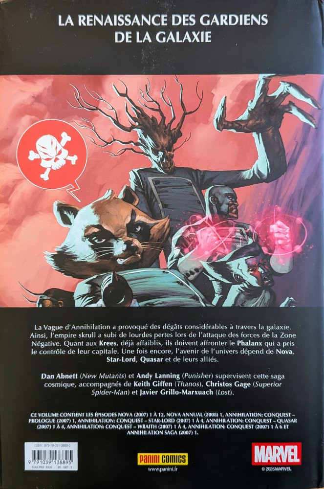 Verso de l'album Annihilation Conquest