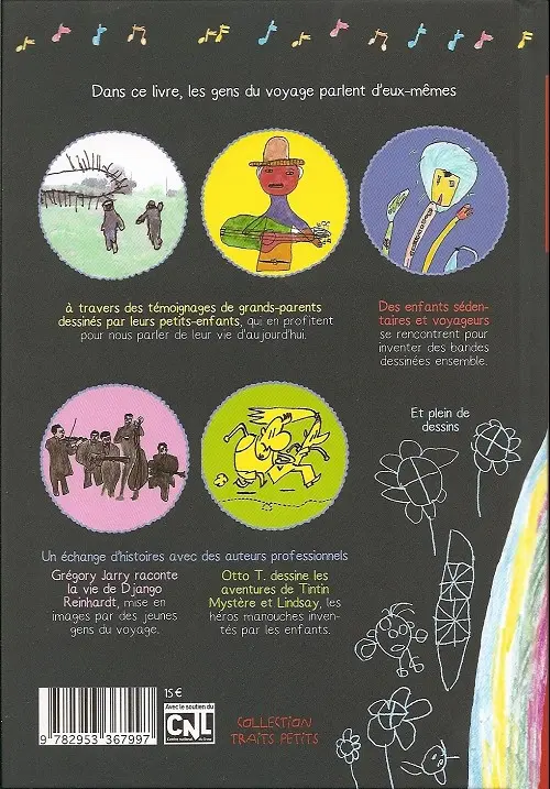 Verso de l'album Django Banjo et autres histoires de manouches