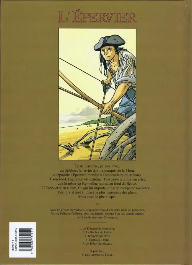 Verso de l'album L'Épervier Tome 5 Le Trésor du Mahury