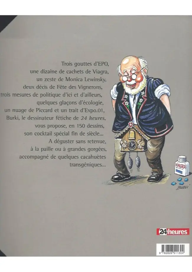 Verso de l'album Signé Burki