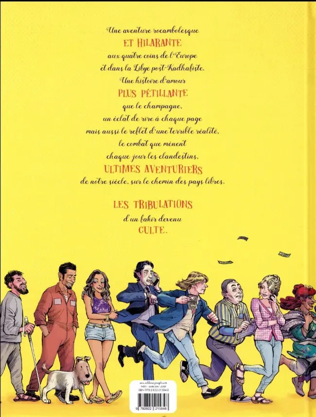 Verso de l'album L'Extraordinaire Voyage du fakir qui était resté coincé dans une armoire Ikéa