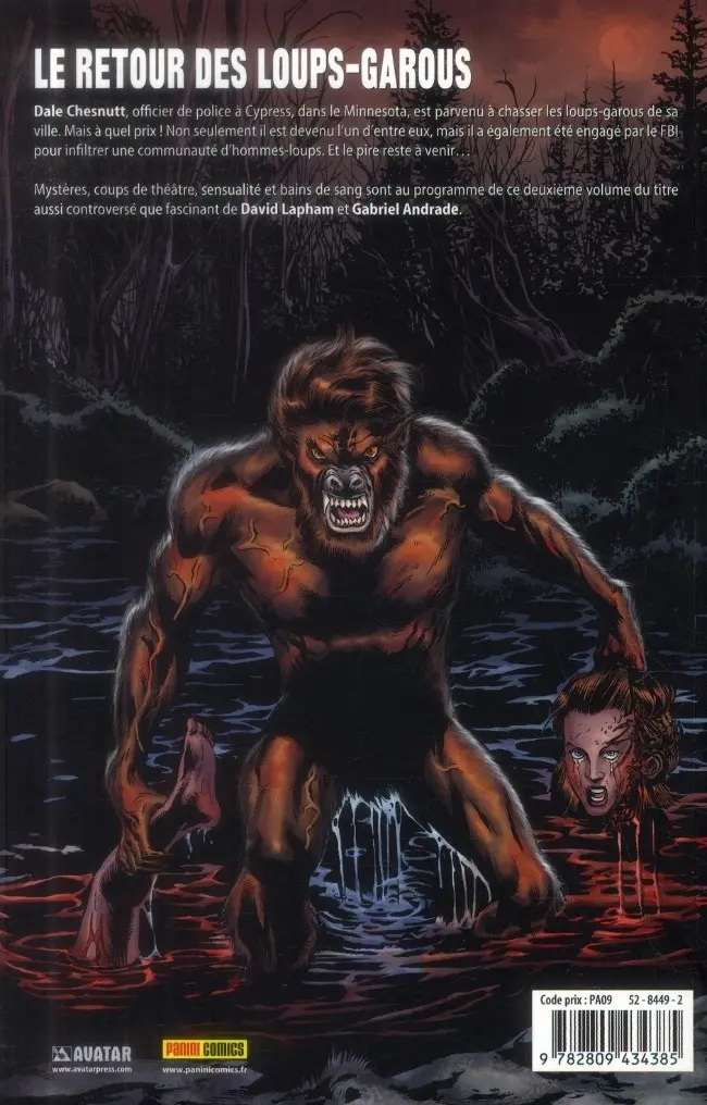 Verso de l'album Ferals Tome 2 Dans la gueule des loups