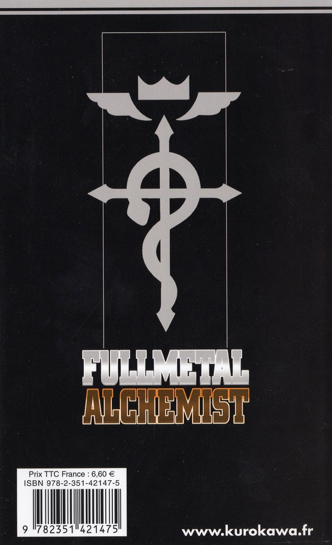 Verso de l'album FullMetal Alchemist Tome 10