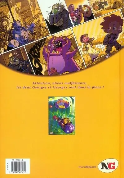 Verso de l'album Georges & moi Tome 1 Bubble-gum & croquettes
