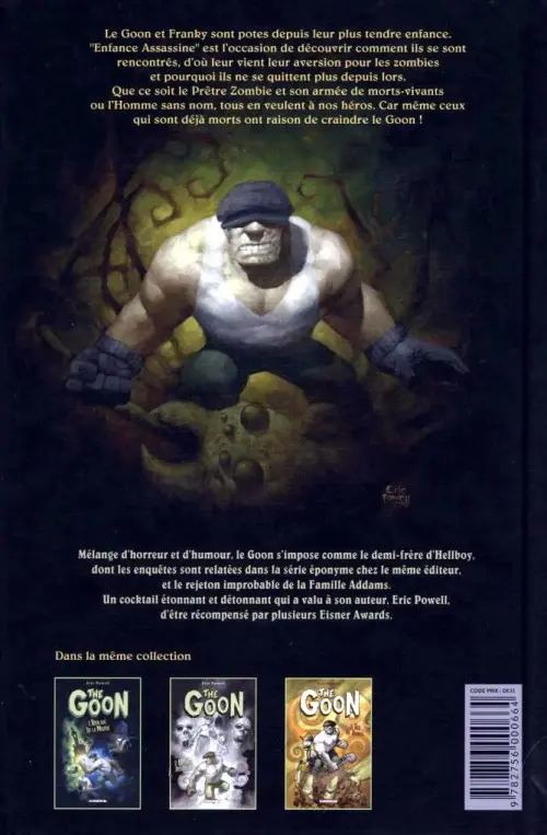 Verso de l'album The Goon Tome 2 Enfance assassine