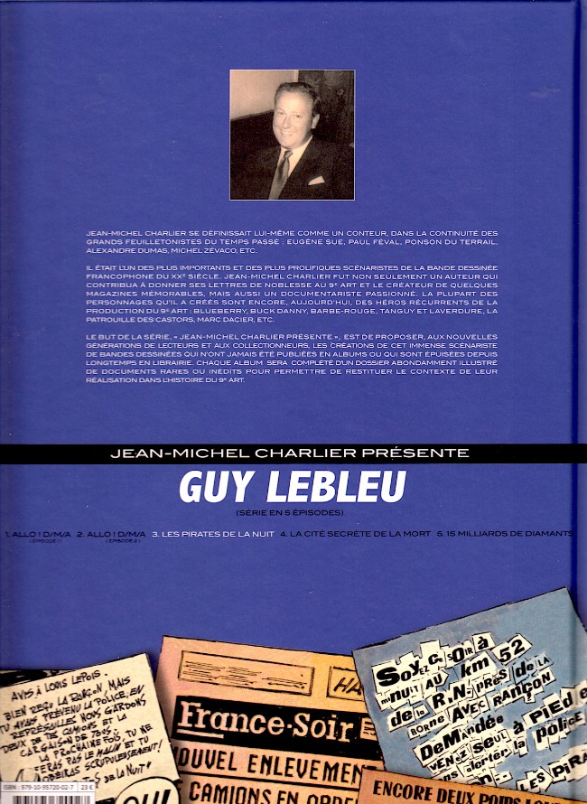 Verso de l'album Guy Lebleu Tome 3 Les pirates de la nuit