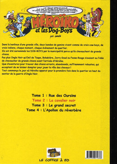 Verso de l'album Héroïko et les Dog-Boys Tome 2 Le cavalier noir