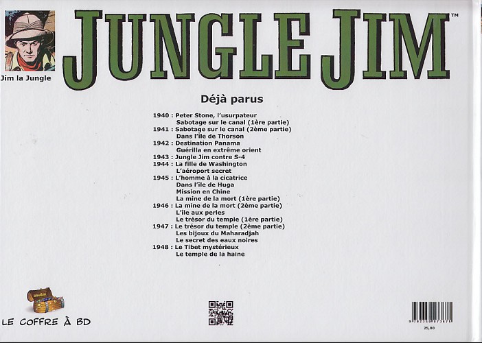 Verso de l'album Jungle Jim 1948 - Le Tibet mystérieux - Le temple de la haine