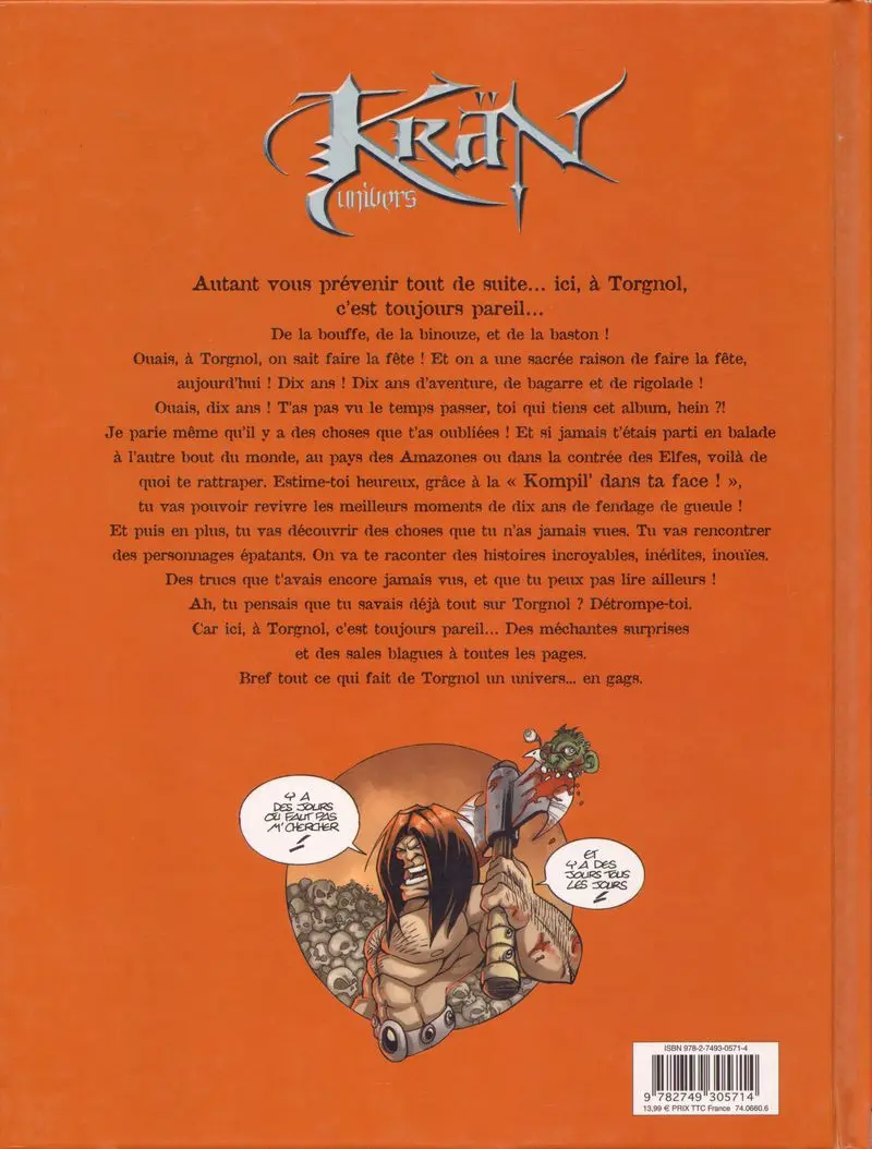 Verso de l'album Krän Univers Tome 4 Kompil' dans ta Face !
