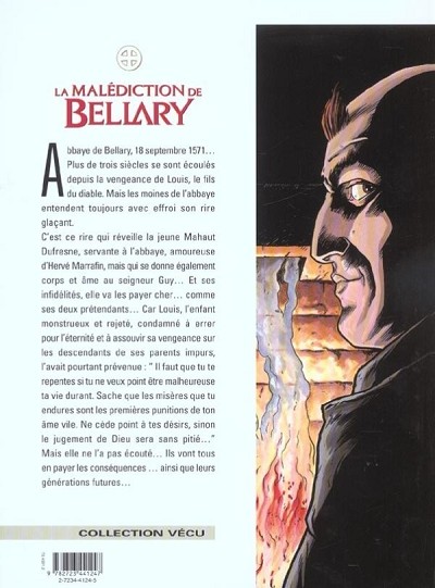 Verso de l'album La Malédiction de Bellary Tome 2 La dague et le poignard