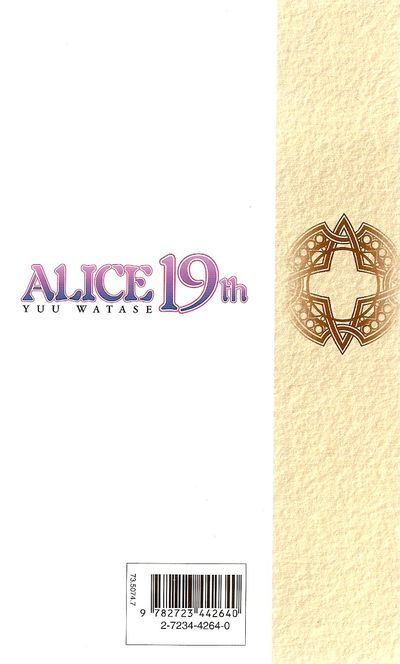 Verso de l'album Alice 19th 4